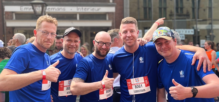 Huschka finished de Leiden Marathon