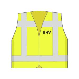 BHV veiligheidshesje geel